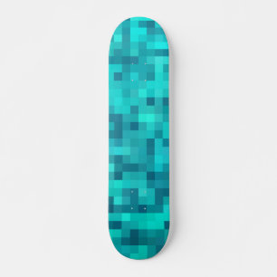 Türkisfarbenes Aquamarines blaues Muster Skateboard
