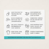 Türkisfarbenes Aquamarines Faxentzug (Rückseite)