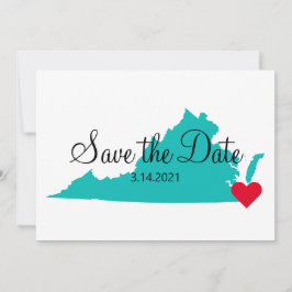 Türkisfarbenes Aquamarines Wasser - Virginia Zielo Save The Date