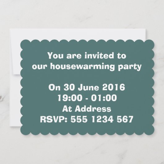 Türkisfarbenes Blasenwickelmuster Party Einladung (Rückseite)