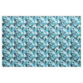 türkisfarbenes Blau-Tarnung abstrakt Stoff (Fat Quarter (45,7 x 55,9 cm))