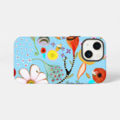 Türkisfarbenes Blumen-iPhone / iPad-Case iPhone Hülle (Rückseite (Horizontal))