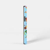Türkisfarbenes Blumen-iPhone / iPad-Case iPhone Hülle (Rechte Seite)