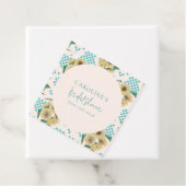 Türkisfarbenes Brautparty Geschenkanhänger (Beispiel)