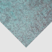 Türkisfarbenes Copper Patina Textur Geschenk Seidenpapier (Ausschnitt)