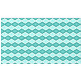Türkisfarbenes Diamantmuster Tischdecke (Vorderseite (Horizontal))