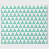 Türkisfarbenes Dreieckspapier Geschenkpapier (Flach)