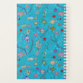 Türkisfarbenes Fischmuster Planer (Rückseite)