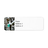 Türkisfarbenes Geburtshaus im Winter (Vorne)