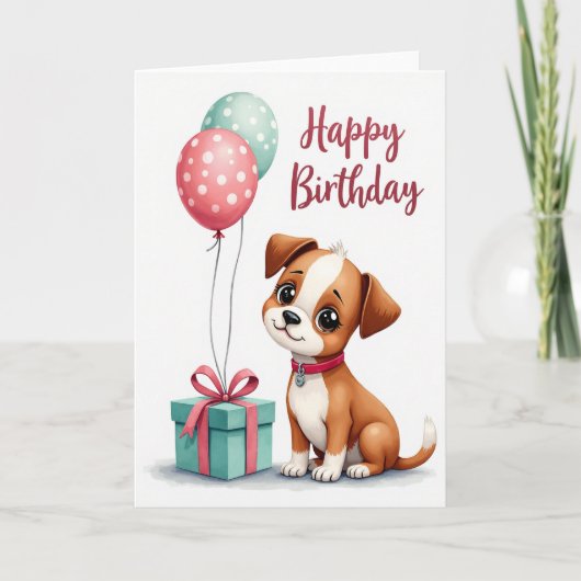Türkisfarbenes Geburtstagsgeschenk Karte (Vorderseite)