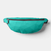 Türkisfarbenes geometrisches aquamarines Gefälle Bauchtasche (Ablage )