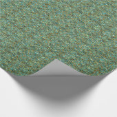 Türkisfarbenes Glitzer-GIFT-WRAPPING-PAPIER Geschenkpapier (Ecke)