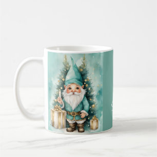 Türkisfarbenes & Goldenes gemütliches Weihnachts-G Kaffeetasse