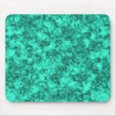 Türkisfarbenes, helles Marmormuster Mousepad (Vorne)