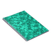 Türkisfarbenes, helles Marmormuster Notizblock (Rechte Seite)