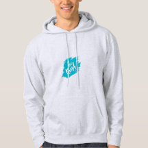 Türkisfarbenes Herren-Sweatshirt - Modernes Hoodie