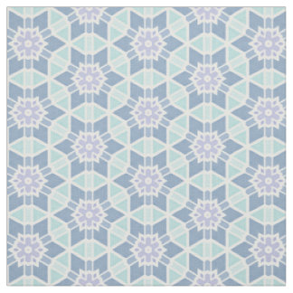 Türkisfarbenes Kaleidoskop Geometrisches Muster fü Stoff
