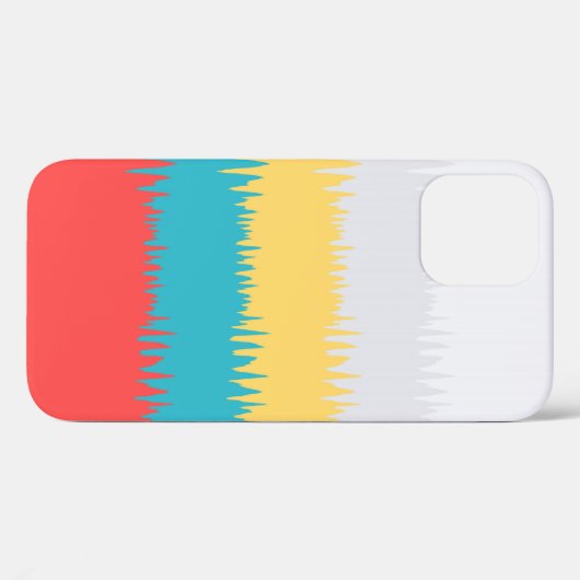 Türkisfarbenes Korallenmuster Case-Mate iPhone Hülle (Rückseite (Horizontal))