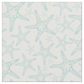 Türkisfarbenes Küstenmuster Stoff (Nahaufnahme)