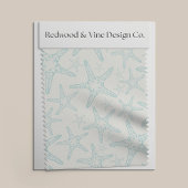 Türkisfarbenes Küstenmuster Stoff