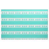 Türkisfarbenes Küstensegel-Muster Stoff (Fat Quarter (45,7 x 55,9 cm))