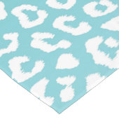 Türkisfarbenes Leopard-Druckmuster Kurzer Tischläufer (Ecke)