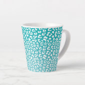 Türkisfarbenes Leopard-Druckmuster Milchtasse (Rechte Ecke)