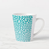 Türkisfarbenes Leopard-Druckmuster Milchtasse (Rechts)
