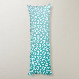 Türkisfarbenes Leopard-Druckmuster Seitenschläferkissen