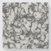 Türkisfarbenes Marmormuster Steinuntersetzer (Vorderseite)