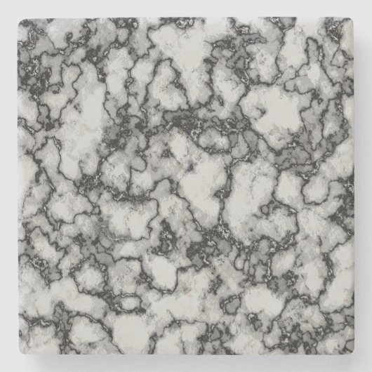 Türkisfarbenes Marmormuster Steinuntersetzer (Vorderseite)