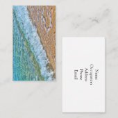 Türkisfarbenes Meer Visitenkarte (Vorne/Hinten)
