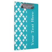 Türkisfarbenes Mod-Ball-Design mit benutzerdefinie Klemmbrett (Rechts)