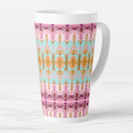 Türkisfarbenes Muster Milchtasse (Rechte Ecke)