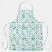Türkisfarbenes Muster Schürze (Vorderseite)