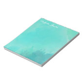 Türkisfarbenes Notepad Notizblock (Rotiert)