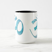 Türkisfarbenes Om Tasse (Zentrum)
