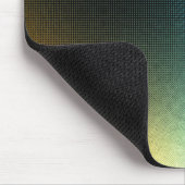 Türkisfarbenes Oranges Abstraktes Gradienten-Netz- Mousepad (Ecke)