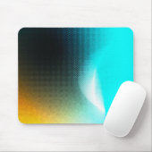Türkisfarbenes Oranges Abstraktes Gradienten-Netz- Mousepad (Mit Mouse)
