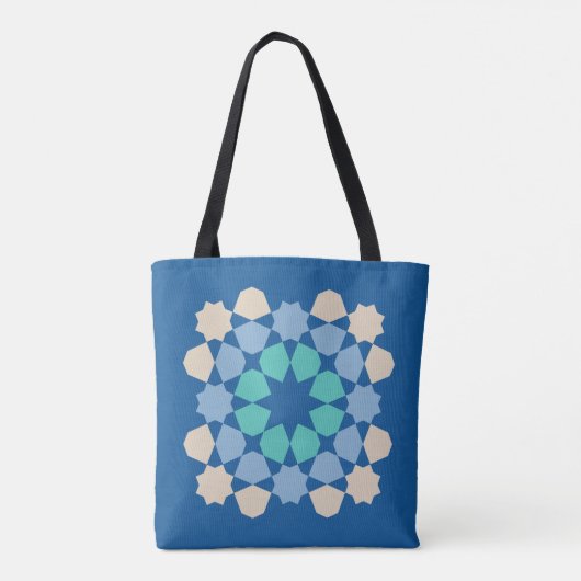Türkisfarbenes Ruhefliesen-Element Tasche (Rückseite)