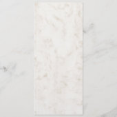 Türkisfarbenes Rustikales Seashell Wedding Menu Menükarte (Rückseite)