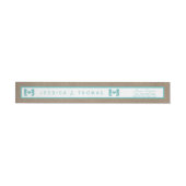 Türkisfarbenes Seepferd Burlap Beach Wedding Colle (Person)