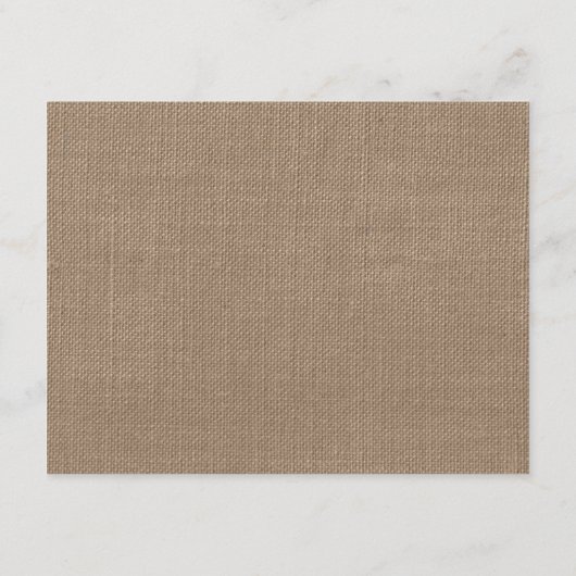 Türkisfarbenes Seepferd Burlap Beach Wedding Colle Begleitkarte (Rückseite)