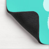 Türkisfarbenes Seepferd Mousepad (Ecke)
