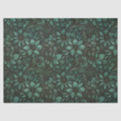 Türkisfarbenes Siebblättriges Dekopapier Seidenpapier (Vorderseite)