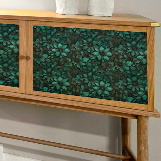 Türkisfarbenes Siebblättriges Dekopapier Seidenpapier