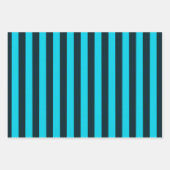 türkisfarbenes Streifenpapier Geschenkpapier Set (Vorderseite 3)