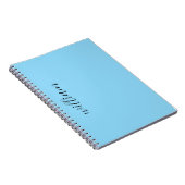 Türkisfarbenes Tagebuch mit Mädchen-Monogramm-Name (Rechte Seite)
