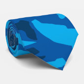 Türkisfarbenes Tarnmuster blaues Camo Krawatte (Gerollt)