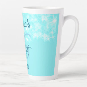 Türkisfarbenes Teal-Achat süße 16 Geburtstag Name Milchtasse